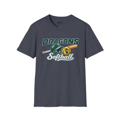 Long Creek Dragons Softball T-Shirt - Script