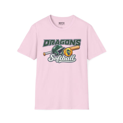 Long Creek Dragons Softball T-Shirt - Script