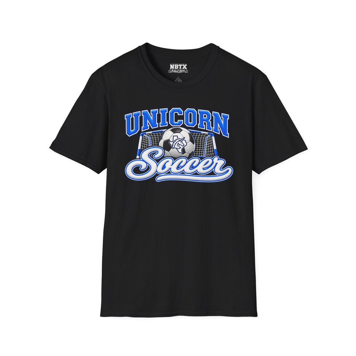New Braunfels Unicorns Soccer T-Shirt - Script