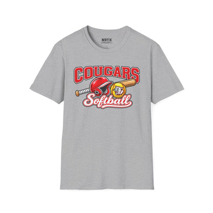 Canyon Cougars Softball T-Shirt - Script