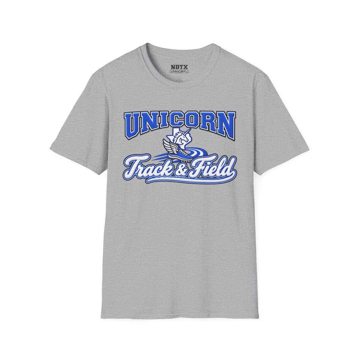 New Braunfels Unicorns Track & Field T-Shirt - Script