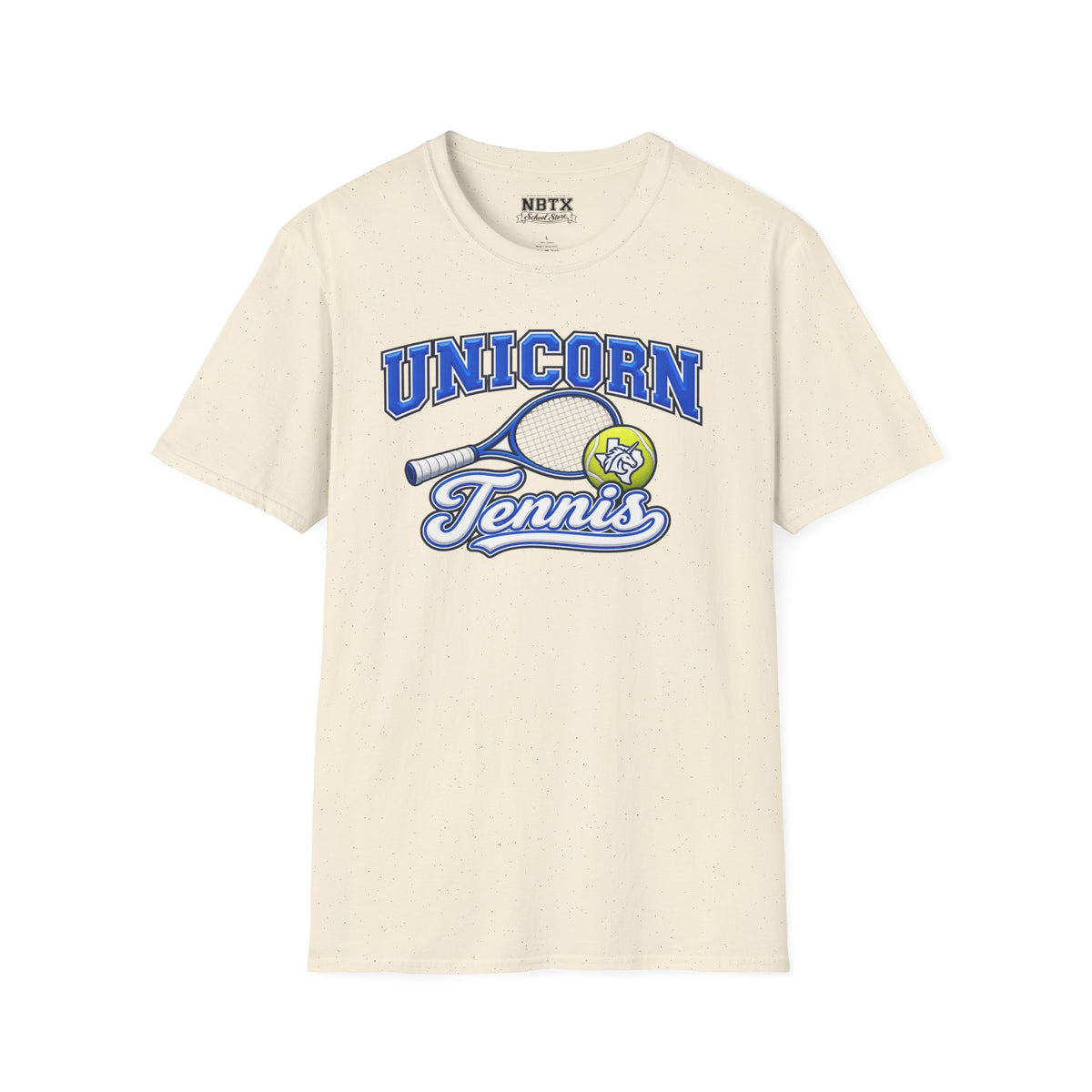 New Braunfels Unicorns Tennis T-Shirt - Script