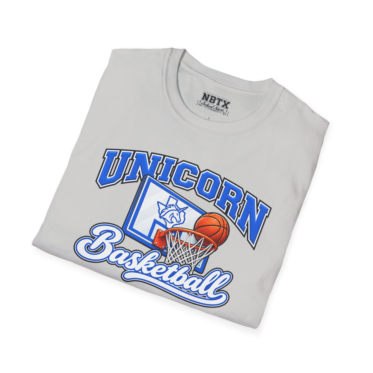 New Braunfels Unicorns Basketball T-Shirt - Script