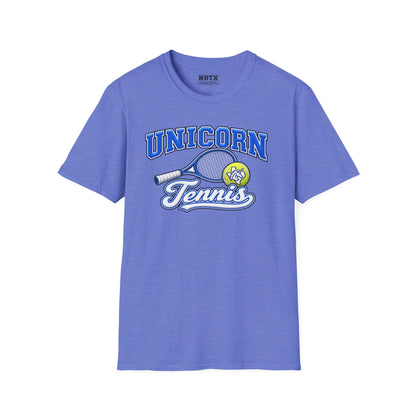 New Braunfels Unicorns Tennis T-Shirt - Script