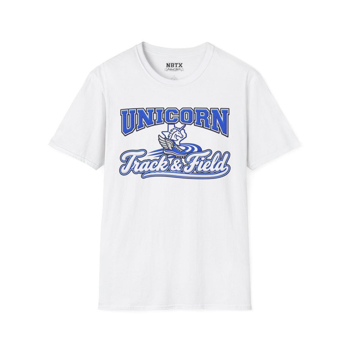 New Braunfels Unicorns Track & Field T-Shirt - Script