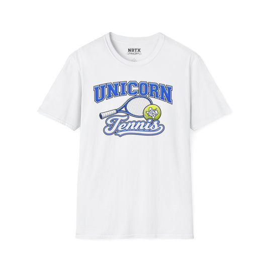 New Braunfels Unicorns Tennis T-Shirt - Script