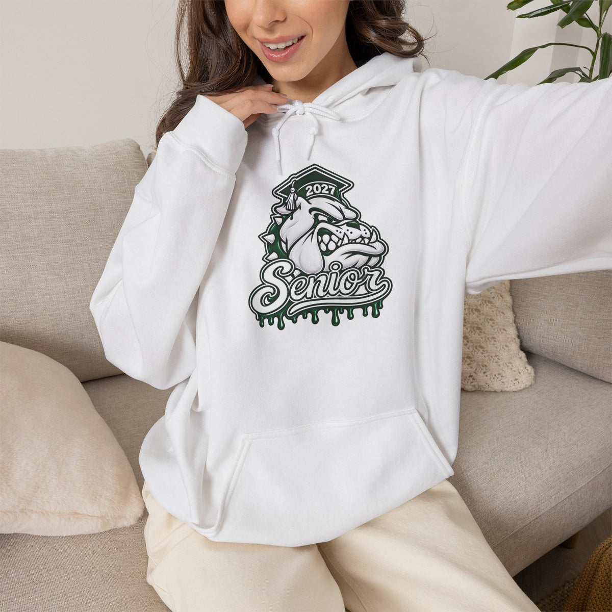 Marion High School Senior Hoodie — Drip Design Graduation Sweatshirt