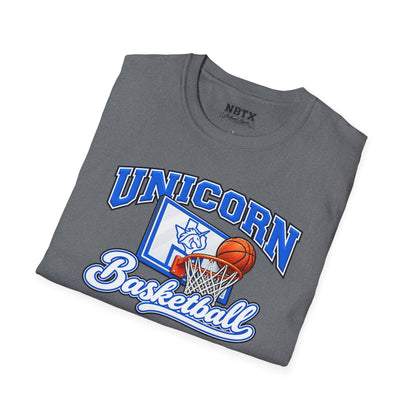 New Braunfels Unicorns Basketball T-Shirt - Script