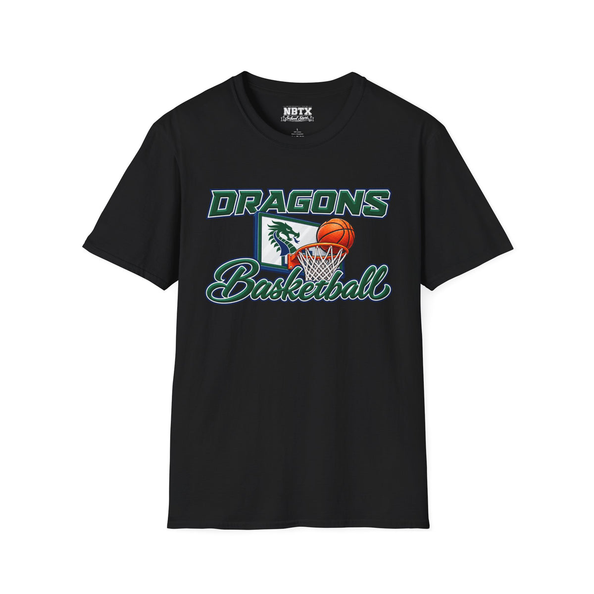 Long Creek Dragons Basketball T-Shirt - Script