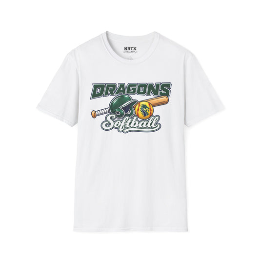 Long Creek Dragons Softball T-Shirt - Script