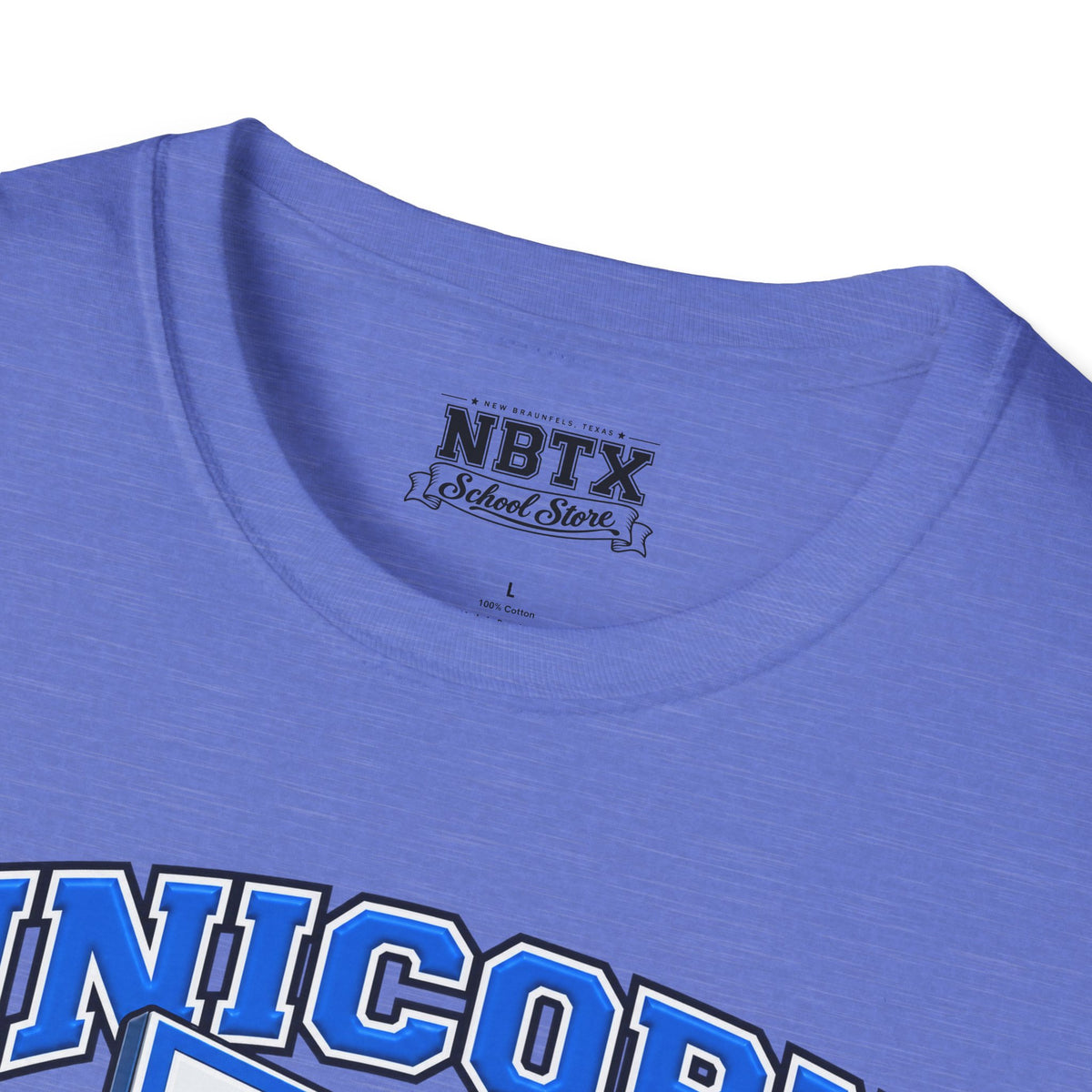 New Braunfels Unicorns Basketball T-Shirt - Script