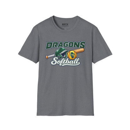 Long Creek Dragons Softball T-Shirt - Script