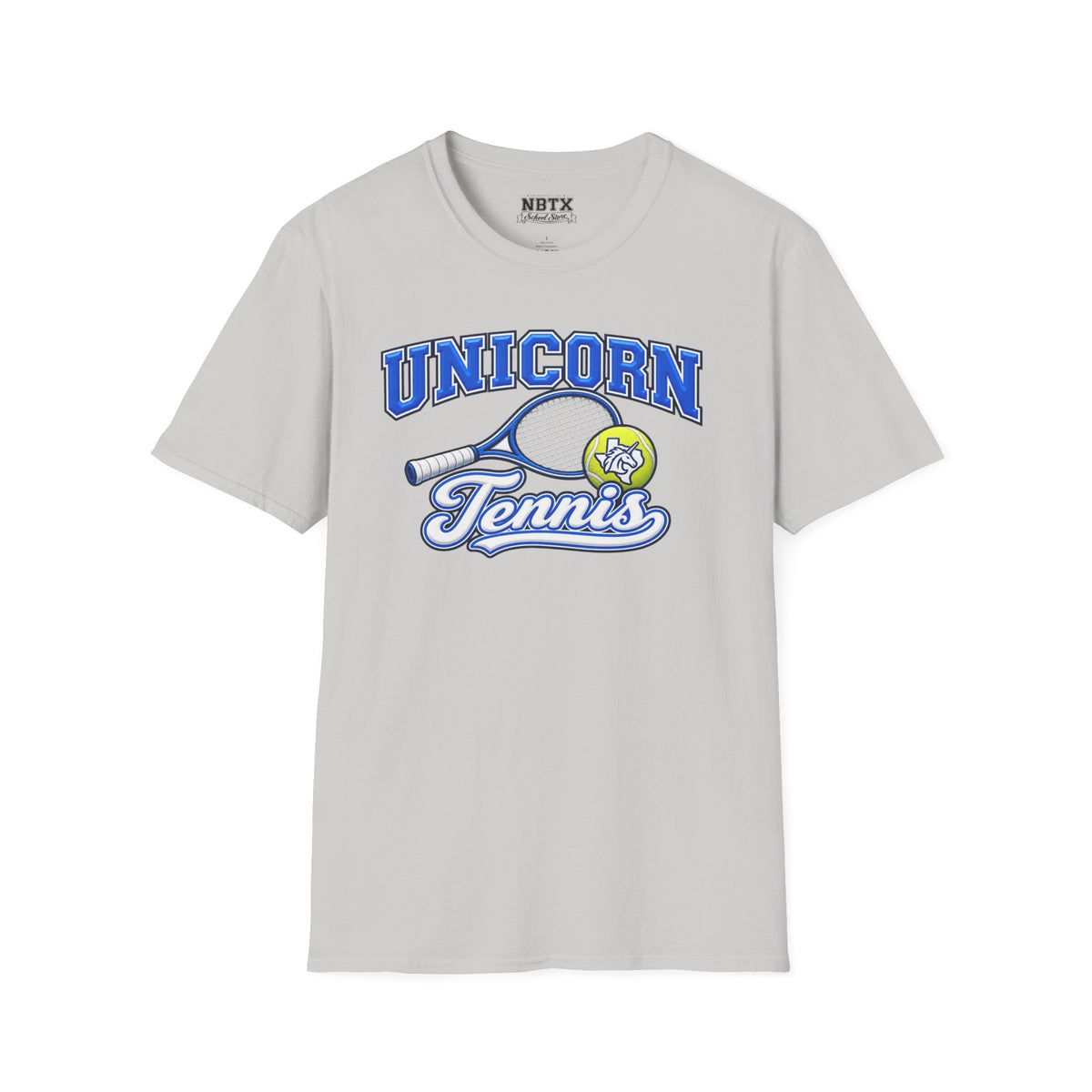 New Braunfels Unicorns Tennis T-Shirt - Script
