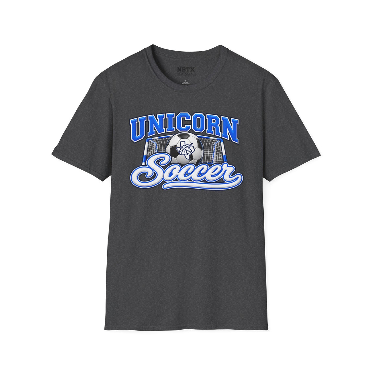 New Braunfels Unicorns Soccer T-Shirt - Script