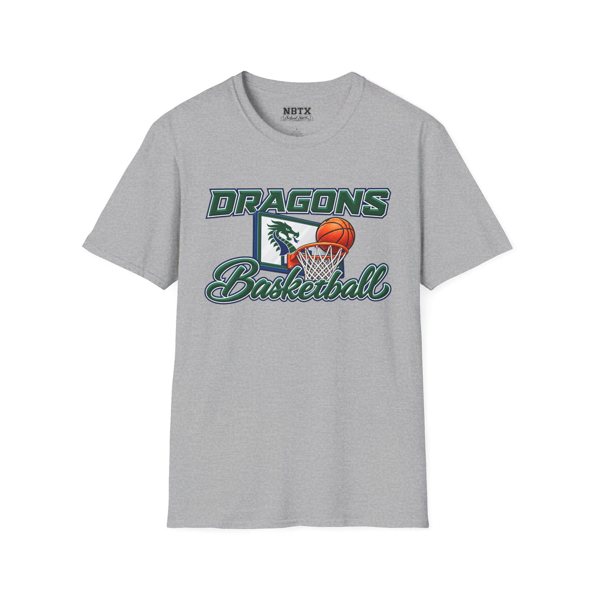 Long Creek Dragons Basketball T-Shirt - Script