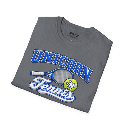 New Braunfels Unicorns Tennis T-Shirt - Script
