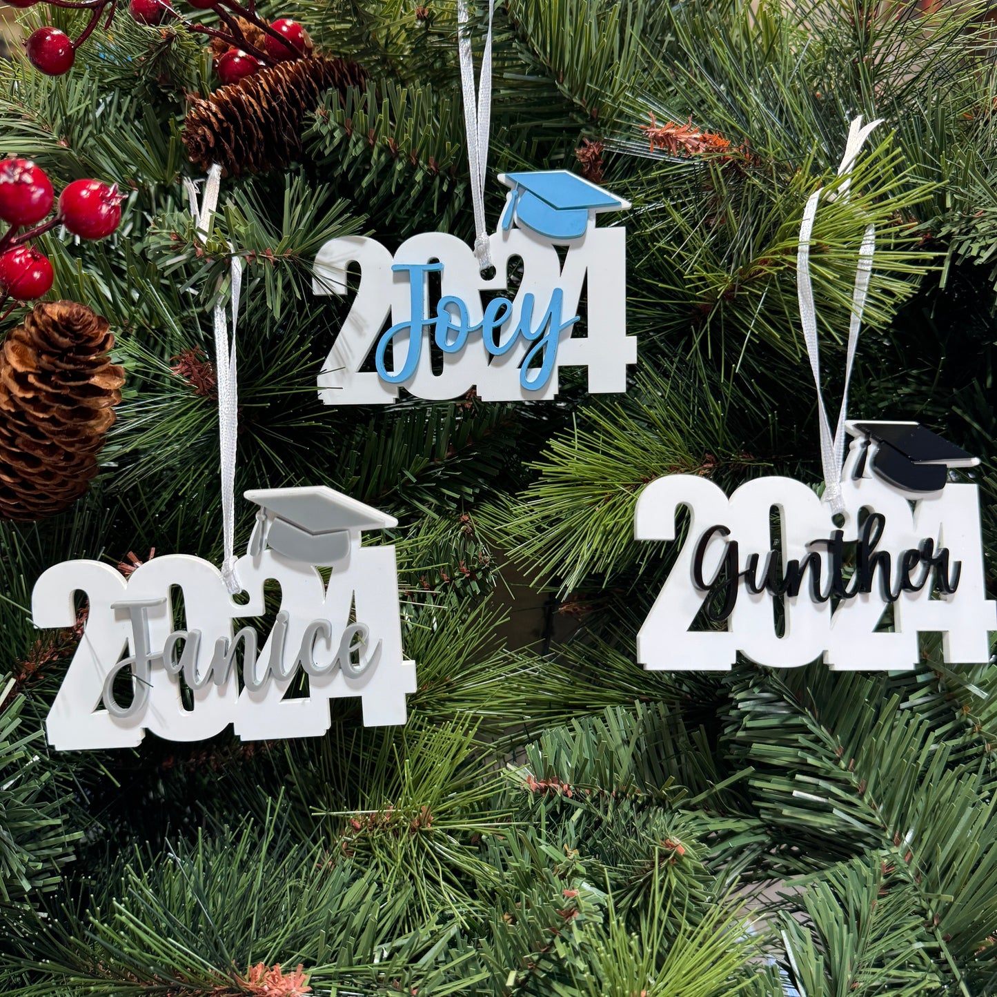 Personalized Class of 2024 or 2025 Graduation Ornament