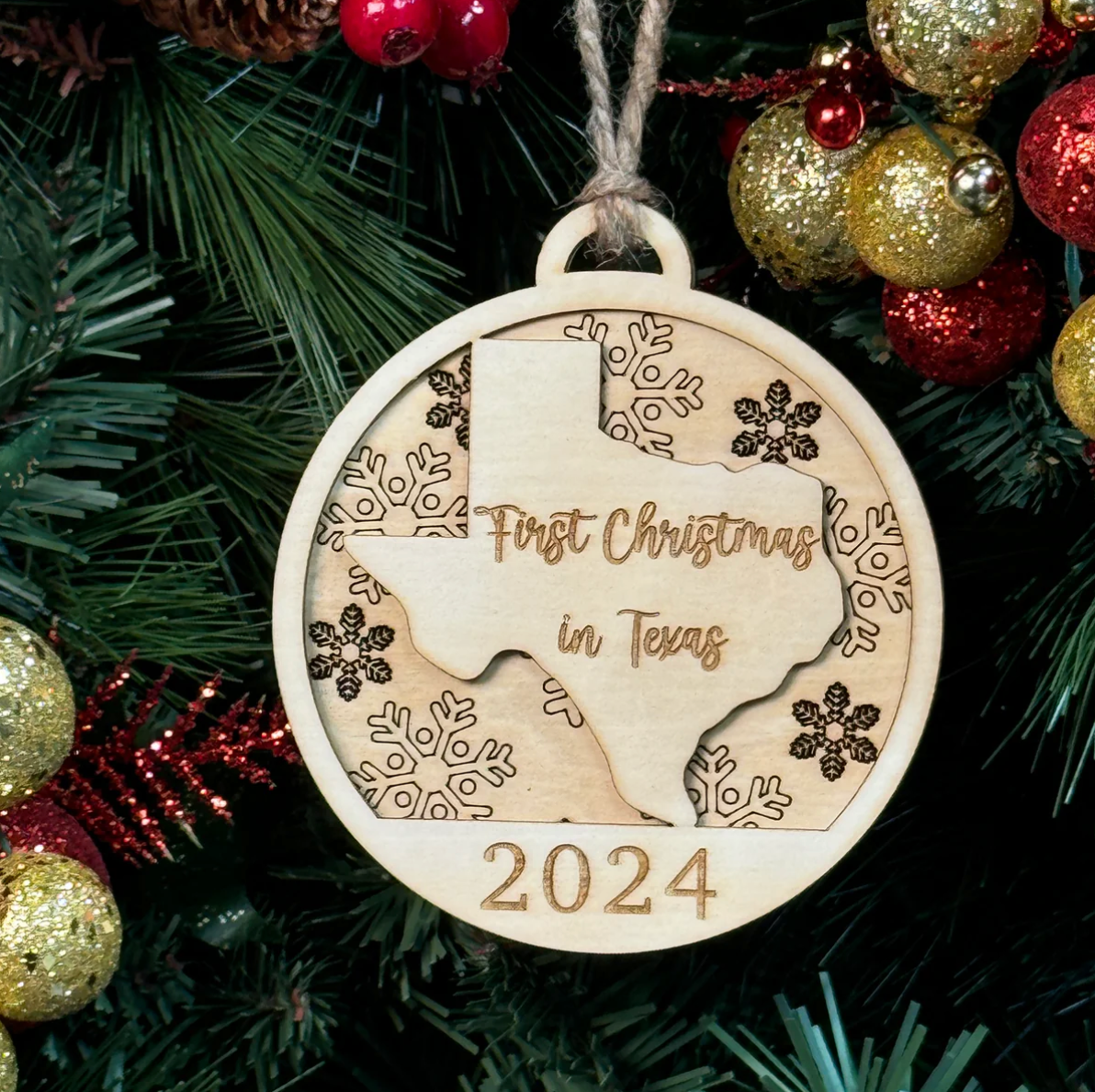 2024 First Christmas in New State Ornament